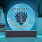 Stand Guard Dragon Plaque – Hold Ground Breathe Fire Acrylic Decor