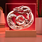 Arcane Embossed Look Serpent Plaque – Mystical Fantasy Light Panel