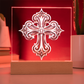 Knight’s Order Embossed Look Cross Plaque – Mystical Fantasy Light Panel