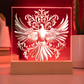 Knight's Order Embossed Look Dove Plaque – Mystical Fantasy Light Panel