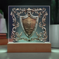 Armory Embossed Look Knight's Shield Plaque – Medieval Fantasy Light Panel