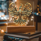 Arcane Embossed Look Phoenix Plaque – Mystical Fantasy Light Panel