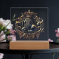 Heraldry Embossed Lion Crest Plaque – Regal Fantasy Light Panel