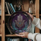 Hamsa Cactus & Feather Plate – Mystical Protection Wall Art (10")