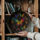 Galactic Flight – Rainbow Butterfly Mandala Decorative Plate