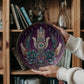 Hamsa Lotus & Feather Plate – Mystical Boho Wall Art (10")