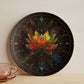 Celestial Bloom – Rainbow Lotus Mandala Decorative Plate