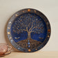Dragonfly Grove – Tree of Life with Amber Fruit Decorative Plate