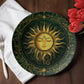 Golden Sol – Celestial Boho Sun Plate (10")