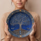 Dragonfly Grove – Tree of Life with Amber Fruit Decorative Plate