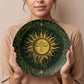 Golden Sol – Celestial Boho Sun Plate (10")