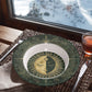Sacred Circles Decorative Bowl – Sun & Moon Botanical Design