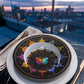 Sacred Circles Decorative Bowl – Celestial Rainbow Butterfly Mandala