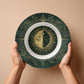 Sacred Circles Decorative Bowl – Sun & Moon Botanical Design