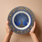 Sacred Circles Decorative Bowl – Tree of Life with Feathers & Gold Filigree