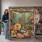 Desert Bloom Heirloom Woven Blanket – Wild West Meets Boho Soul