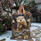 Beaded Look River Otter Blanket – Woven Nature-Inspired Throw | Cozy Animal Art by Lace & Grit