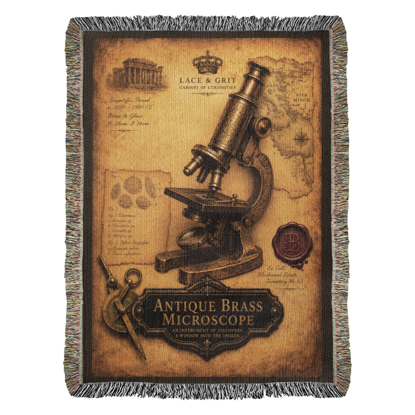 Antique Brass Microscope