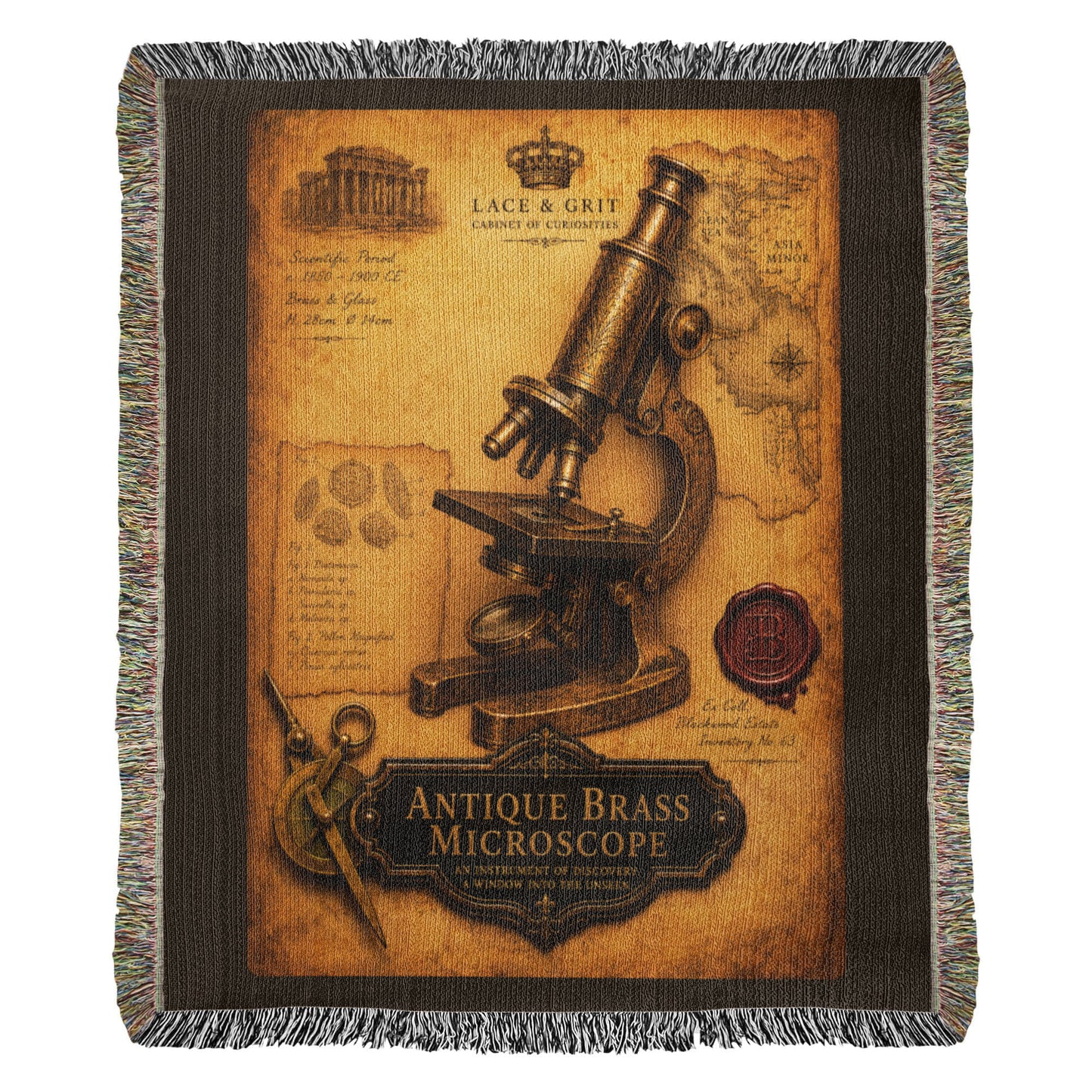 Antique Brass Microscope