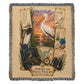 American White Pelican Woven Throw Blanket | Coastal Bird Decor | Cotton Tapestry Throw | Naturalist Journal Gift