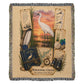 Whooping Crane Woven Throw Blanket | Coastal Bird Decor | Cotton Tapestry Throw | Naturalist Journal Gift