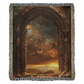 Starlit Gateway Mystical Blanket – Woven Celestial Portal Throw | Fantasy Decor by Lace & Grit