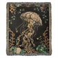 Beaded Look Jellyfish Blanket – Ocean-Inspired Woven Throw | Undersea Boho Decor by Lace & Grit