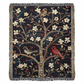 Blossom & Birds | Botanical Cardinal Woven Blanket for Cozy Boho Spaces