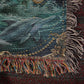 Beaded Look Amphitrite Blanket – Woven Sea Goddess Throw | Ocean Mythology Decor by Lace & Grit
