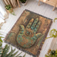 Embossed Hamsa Blanket – Boho Spiritual Woven Throw | Protective Symbol Decor by Lace & Grit