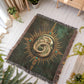 Beaded Look Serpent Seal Blanket – Woven Mystical Snake Emblem Throw | Fantasy Decor by Lace & Grit