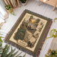 Badger Woven Throw Blanket | Woodland Animal Decor | Cotton Tapestry Throw | Naturalist Journal Gift