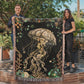 Beaded Look Jellyfish Blanket – Ocean-Inspired Woven Throw | Undersea Boho Decor by Lace & Grit