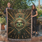 Beaded Look Mystic Eye Blanket – Woven Celestial Vision Throw | Fantasy Decor by Lace & Grit