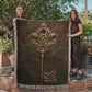 Beaded Look Mystic Key Blanket – Woven Celestial Key of Destiny Throw | Fantasy Decor by Lace & Grit