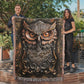 Emberwatch Owl Blanket – Woven Mystical Guardian Emblem | Fantasy Artifact Decor by Lace & Grit