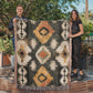 Canyon Ember Woven Blanket – Rustic Tribal Heritage Throw