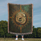 Beaded Look Serpent Seal Blanket – Woven Mystical Snake Emblem Throw | Fantasy Decor by Lace & Grit
