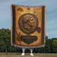 Ancient Coin Woven Throw Blanket | Cabinet of Curiosities Decor | Cotton Tapestry | Archaeology History Gift