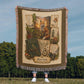 Red Fox Woven Throw Blanket | Woodland Animal Decor | Cotton Tapestry Throw | Naturalist Journal Gift