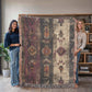Shadow Mesa Woven Blanket – Tribal Southwest Boho Throw