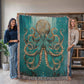 Beaded Look Octopus – Woven Throw Blanket