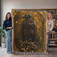 Embossed Raven – Woven Throw Blanket