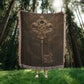 Beaded Look Mystic Key Blanket – Woven Celestial Key of Destiny Throw | Fantasy Decor by Lace & Grit