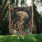 Beaded Look Jellyfish Blanket – Ocean-Inspired Woven Throw | Undersea Boho Decor by Lace & Grit