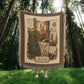 Red Fox Woven Throw Blanket | Woodland Animal Decor | Cotton Tapestry Throw | Naturalist Journal Gift