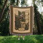 Otter Woven Throw Blanket | Woodland Animal Decor | Cotton Tapestry Throw | Naturalist Journal Gift
