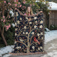 Blossom & Birds | Botanical Cardinal Woven Blanket for Cozy Boho Spaces