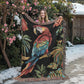 Tropical Parrot Heirloom Woven Blanket – Bold Boho Jungle Vibes