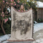 Silent Prowl Woven Blanket – Watercolor Tiger in Mist